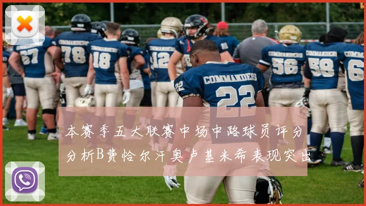 本赛季五大联赛中场中路球员评分分析B费恰尔汗奥卢基米希表现突出