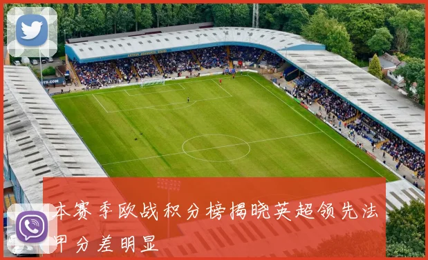 本赛季欧战积分榜揭晓英超领先法甲分差明显